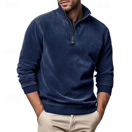 Caleb | Quarter-Zip Stand-Collar Sweatshirt 0