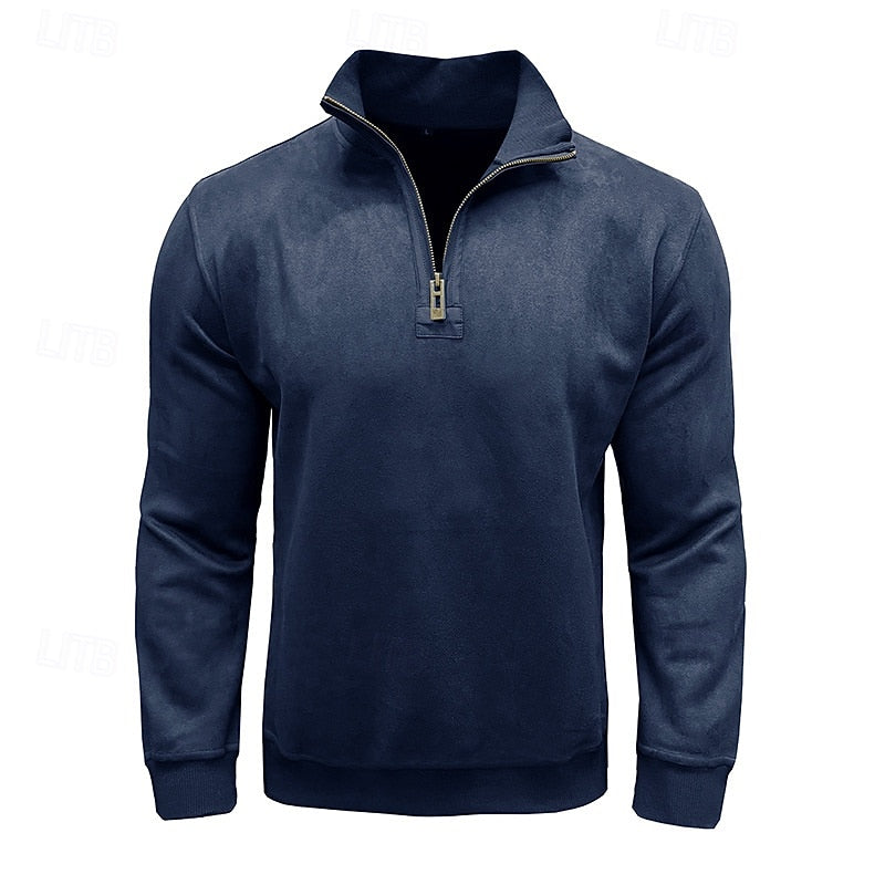 Caleb | Quarter-Zip Stand-Collar Sweatshirt 1