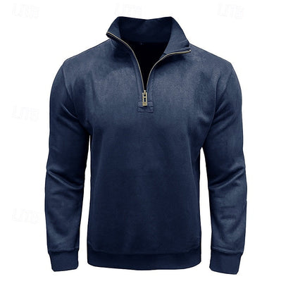 Caleb | Quarter-Zip Stand-Collar Sweatshirt 1