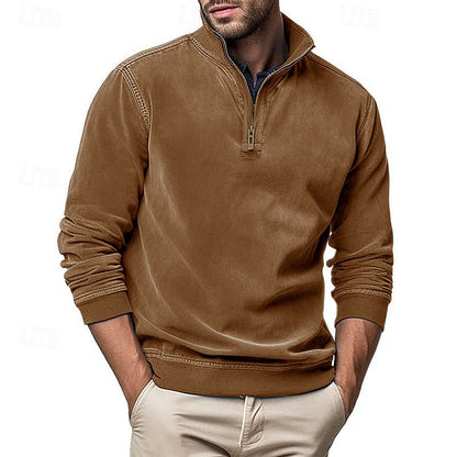 Caleb | Quarter-Zip Stand-Collar Sweatshirt 10