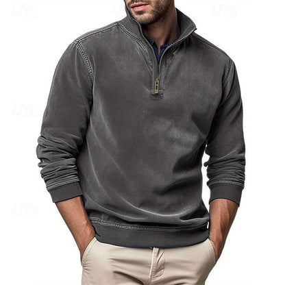 Caleb | Quarter-Zip Stand-Collar Sweatshirt 3