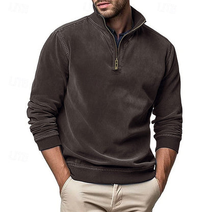 Caleb | Quarter-Zip Stand-Collar Sweatshirt 6