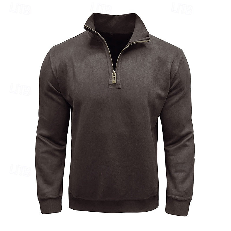 Caleb | Quarter-Zip Stand-Collar Sweatshirt 7