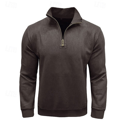 Caleb | Quarter-Zip Stand-Collar Sweatshirt 7