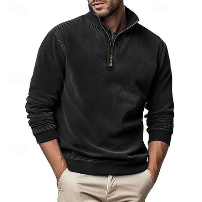 Caleb | Quarter-Zip Stand-Collar Sweatshirt 9