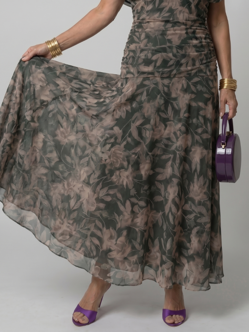 Carmen Flow Dress | Off Shoulder, Midi Length Summer Wedding Guest Dress 6