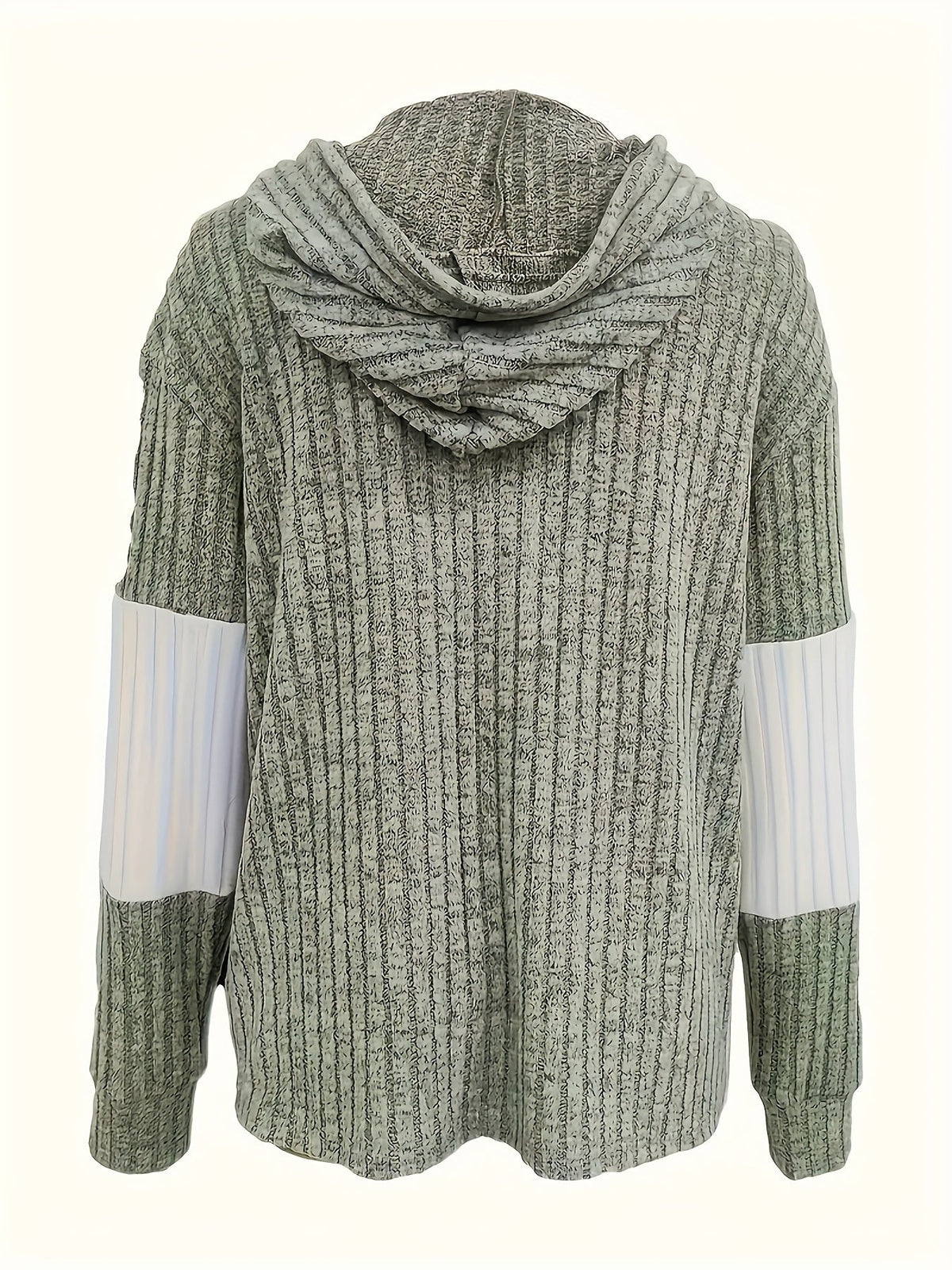 Cecilia | Textured Colour-Block Hooded Jacket 8
