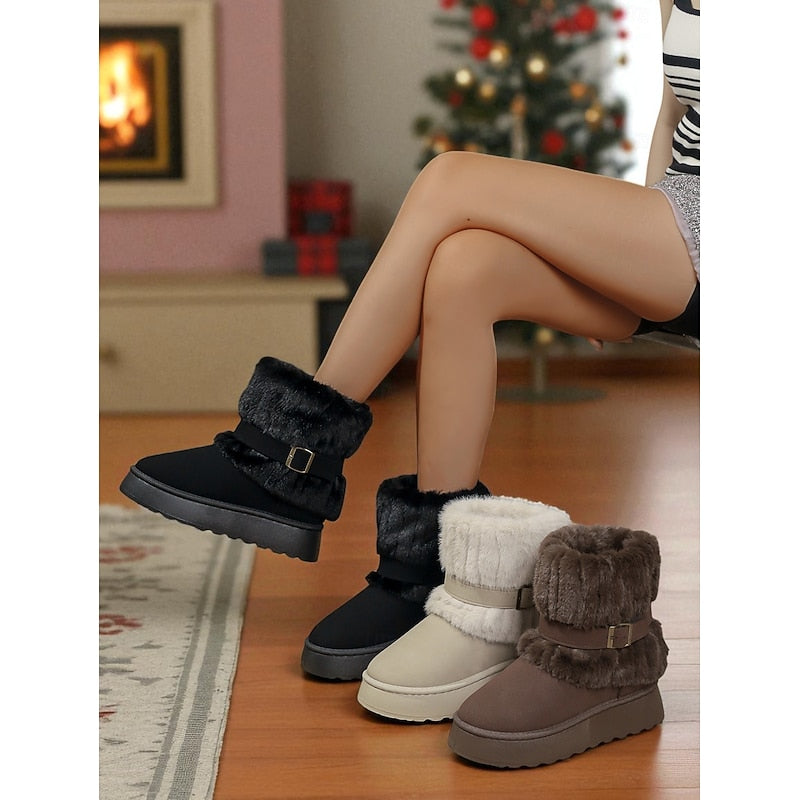 Cecily | Cozy Fur-Trimmed Snow Boots 1