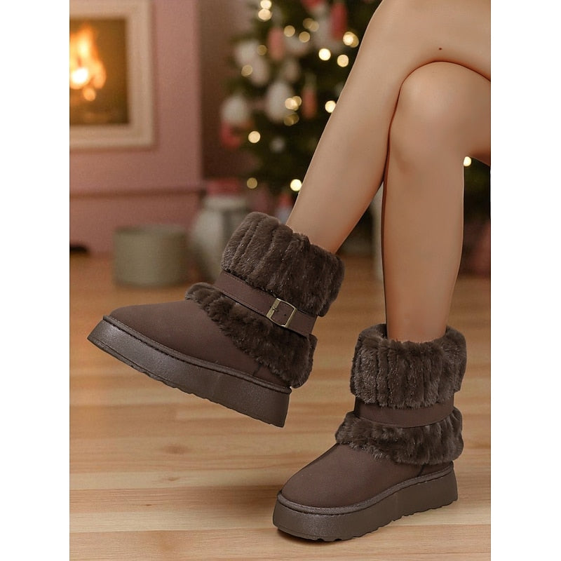 Cecily | Cozy Fur-Trimmed Snow Boots 2