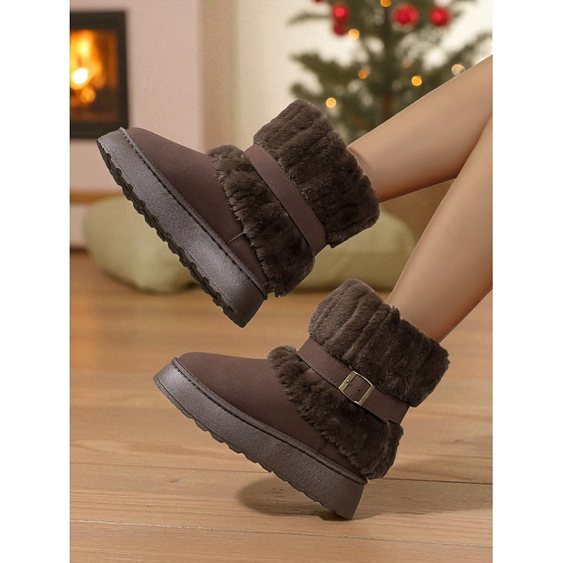 Cecily | Cozy Fur-Trimmed Snow Boots 3