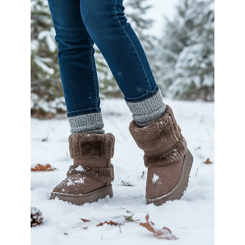 Cecily | Cozy Fur-Trimmed Snow Boots 5