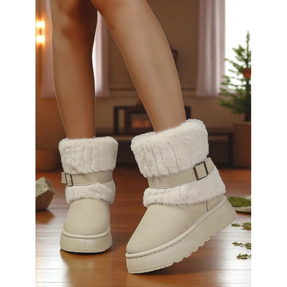Cecily | Cozy Fur-Trimmed Snow Boots 7