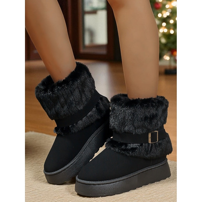 Cecily | Cozy Fur-Trimmed Snow Boots 9
