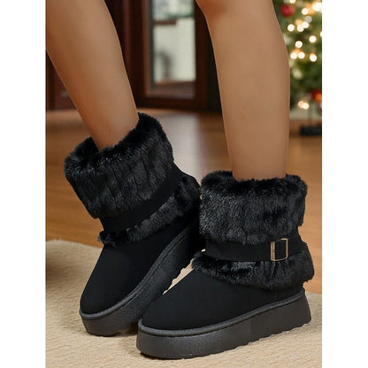 Cecily | Cozy Fur-Trimmed Snow Boots 9