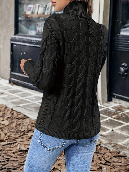 Celeste | Cozy Cable-Knit Turtleneck Sweater 8