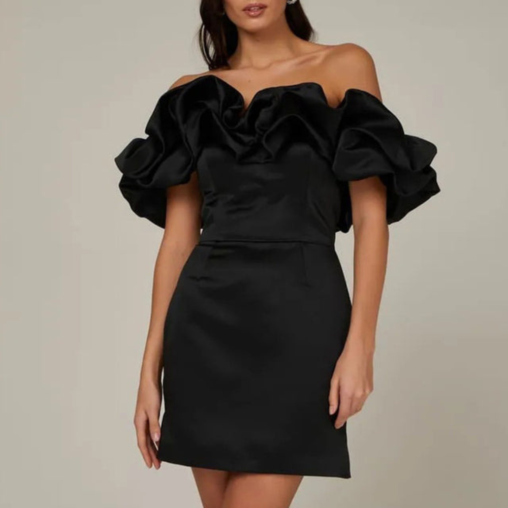 Charlotte | Women’s Wedding Guest Ruffle Mini Dress 1