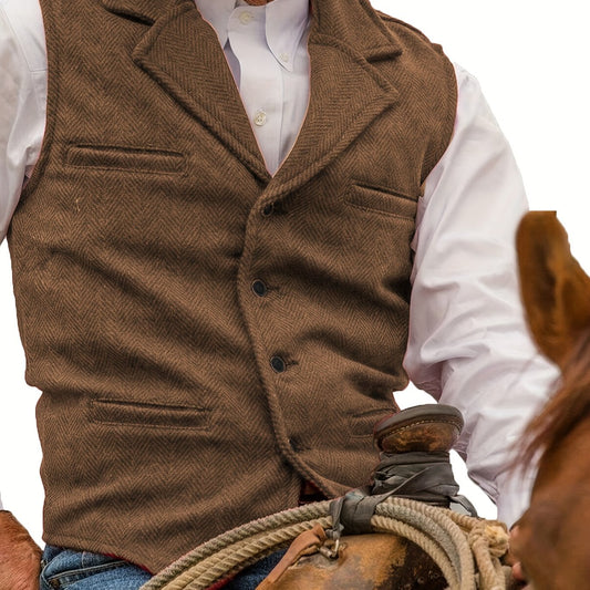 Colton | Heritage Herringbone Vest 0