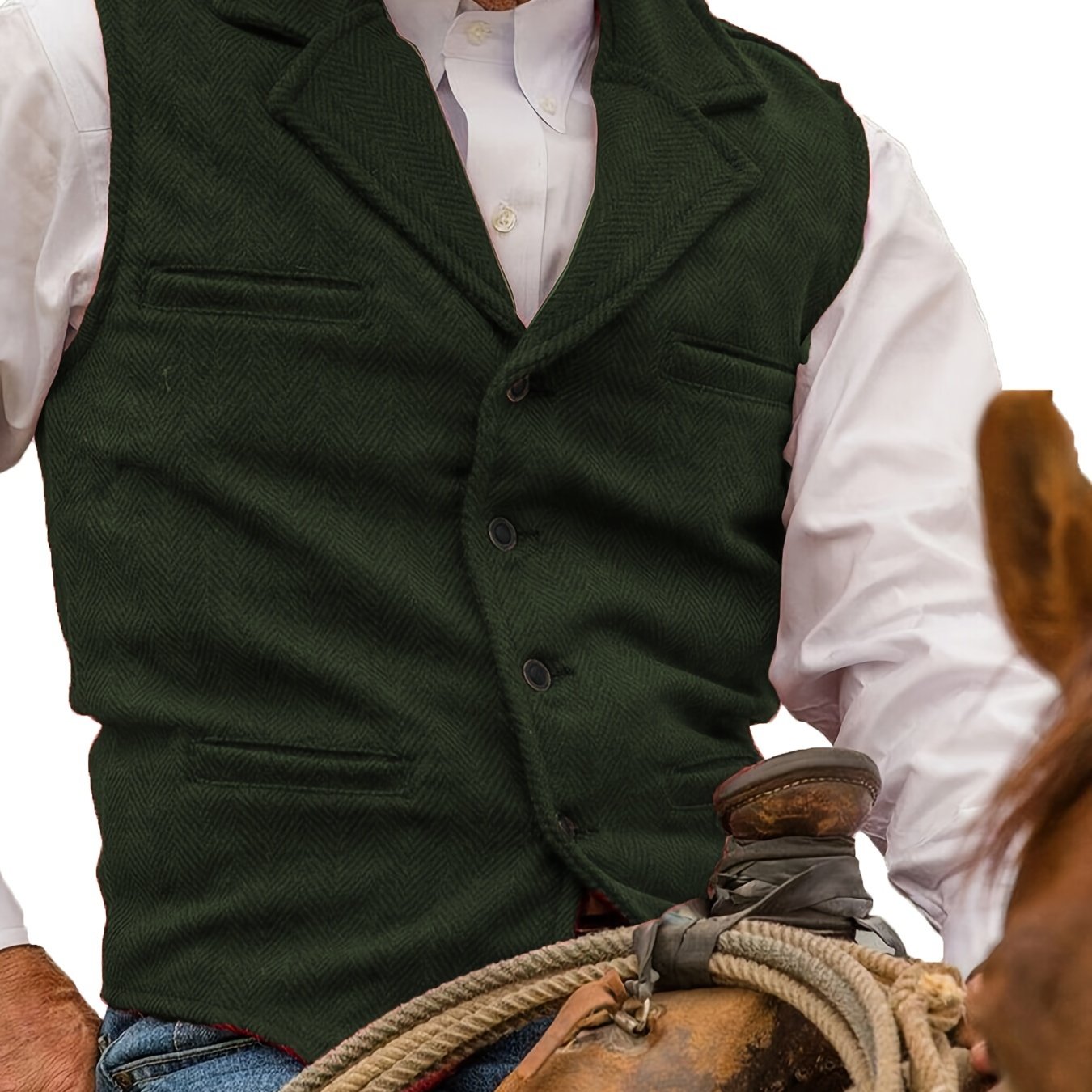 Colton | Heritage Herringbone Vest 11