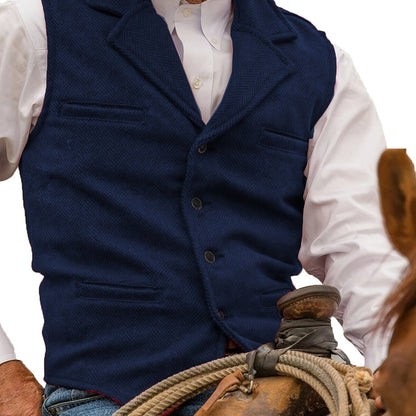 Colton | Heritage Herringbone Vest 13