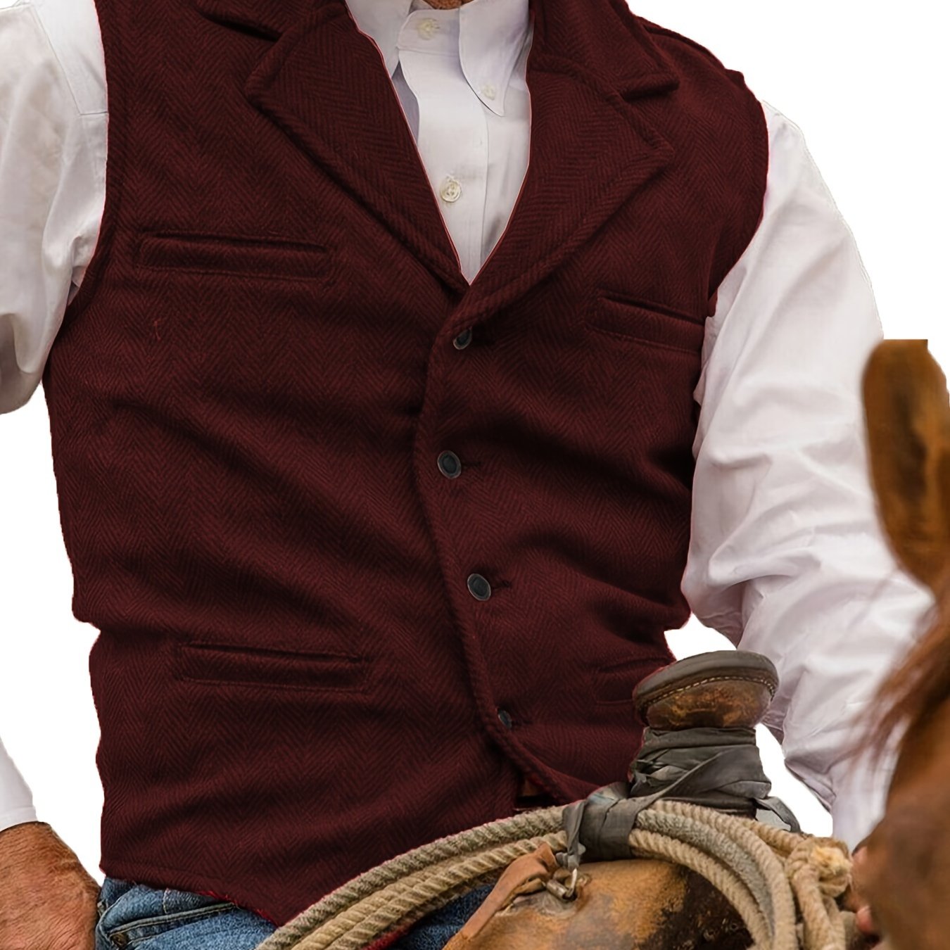 Colton | Heritage Herringbone Vest 14