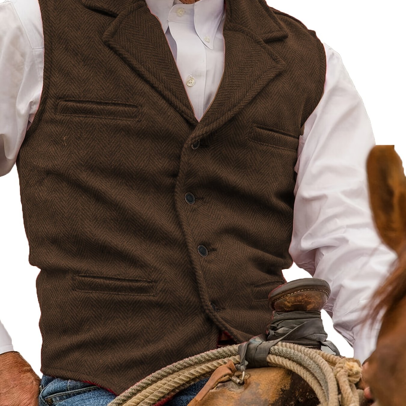 Colton | Heritage Herringbone Vest 16