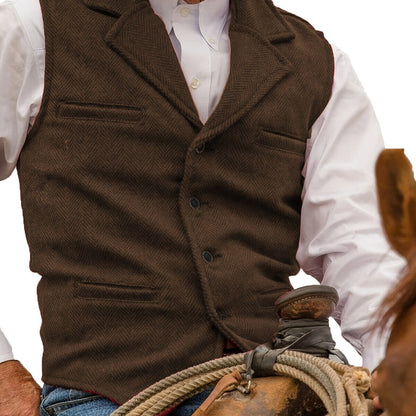 Colton | Heritage Herringbone Vest 16