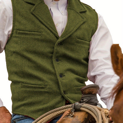 Colton | Heritage Herringbone Vest 19