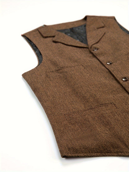 Colton | Heritage Herringbone Vest 3