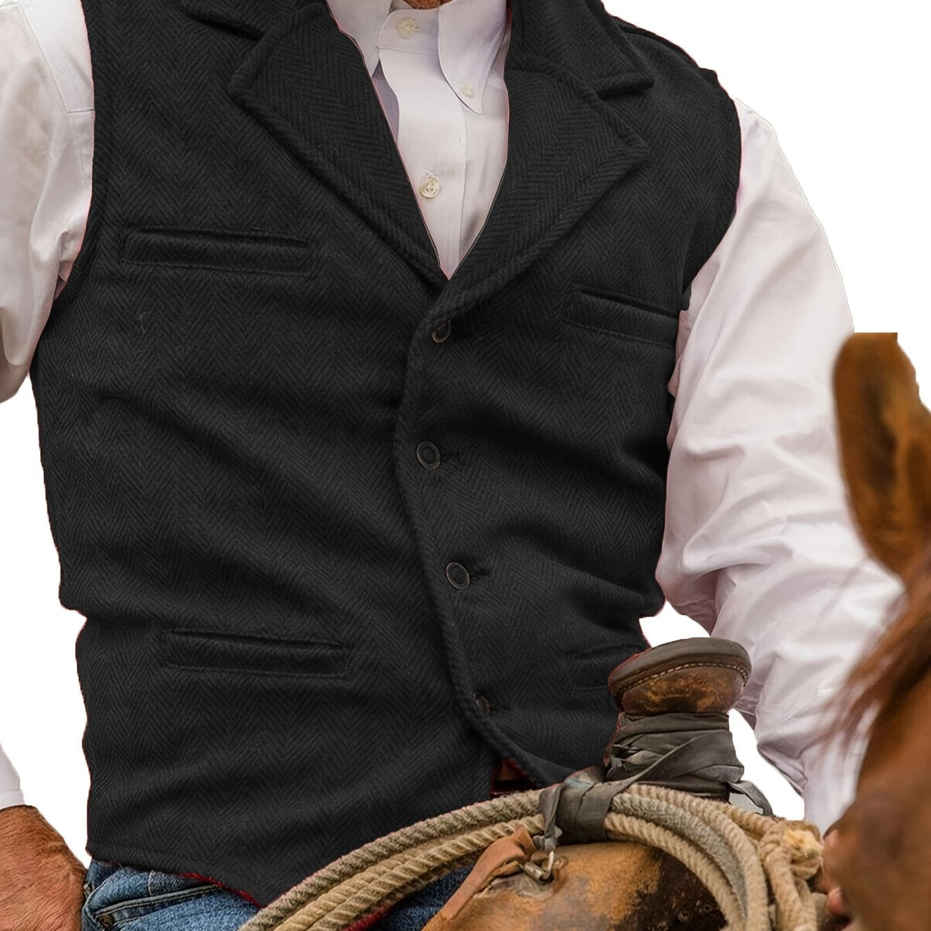 Colton | Heritage Herringbone Vest 5