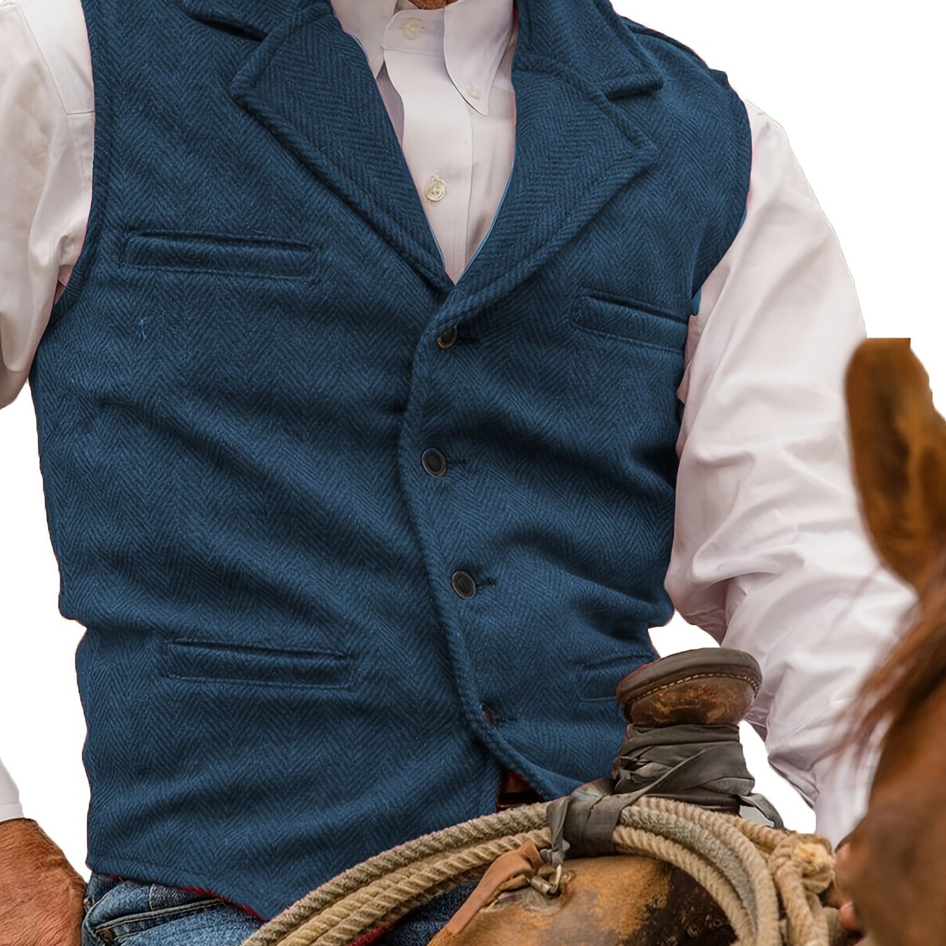 Colton | Heritage Herringbone Vest 9