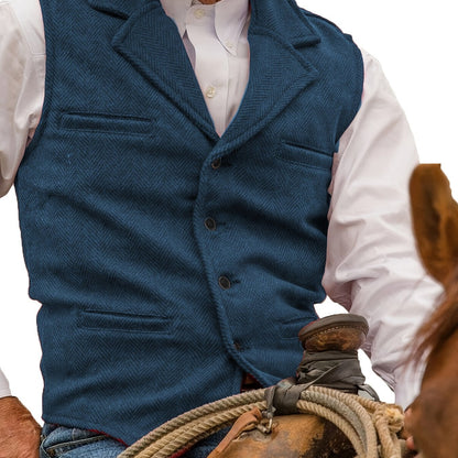 Colton | Heritage Herringbone Vest 9