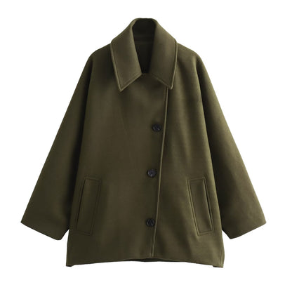 Cordula | Women's Short Turn-Down Collar Button Jacket 5