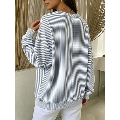 Corinna | Relaxed Striped Sweatshirt 1