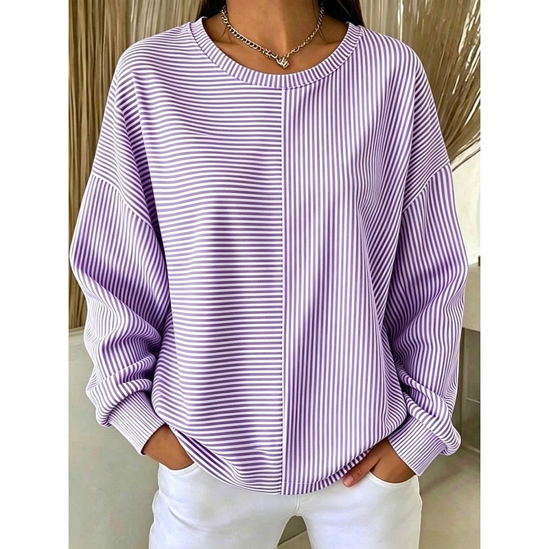 Corinna | Relaxed Striped Sweatshirt 2