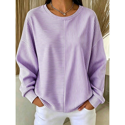 Corinna | Relaxed Striped Sweatshirt 2