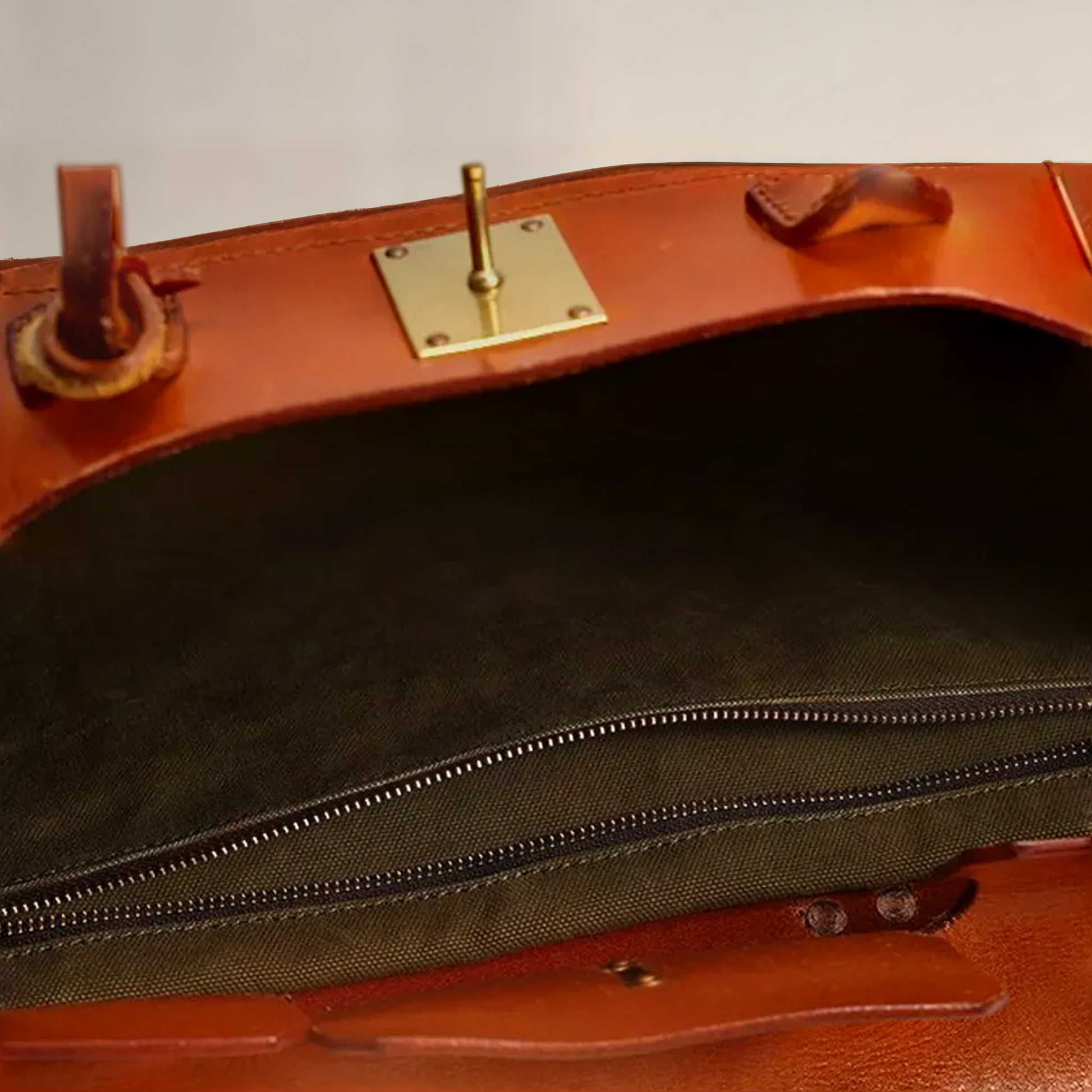 Dali Weekend Bag | Top Grain Leather, Spill Resistant Canvas 3
