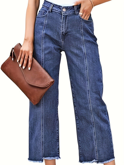 Denise | Tailored Cropped Straight-Leg Jeans 2