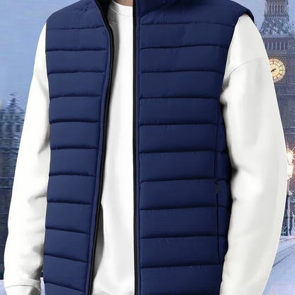 Donovan | Quilted Stand-Collar Vest 9