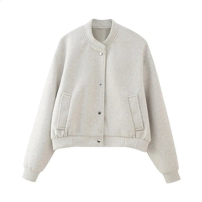 Editha | Women's Short Round Neck Blouson Jacket 5