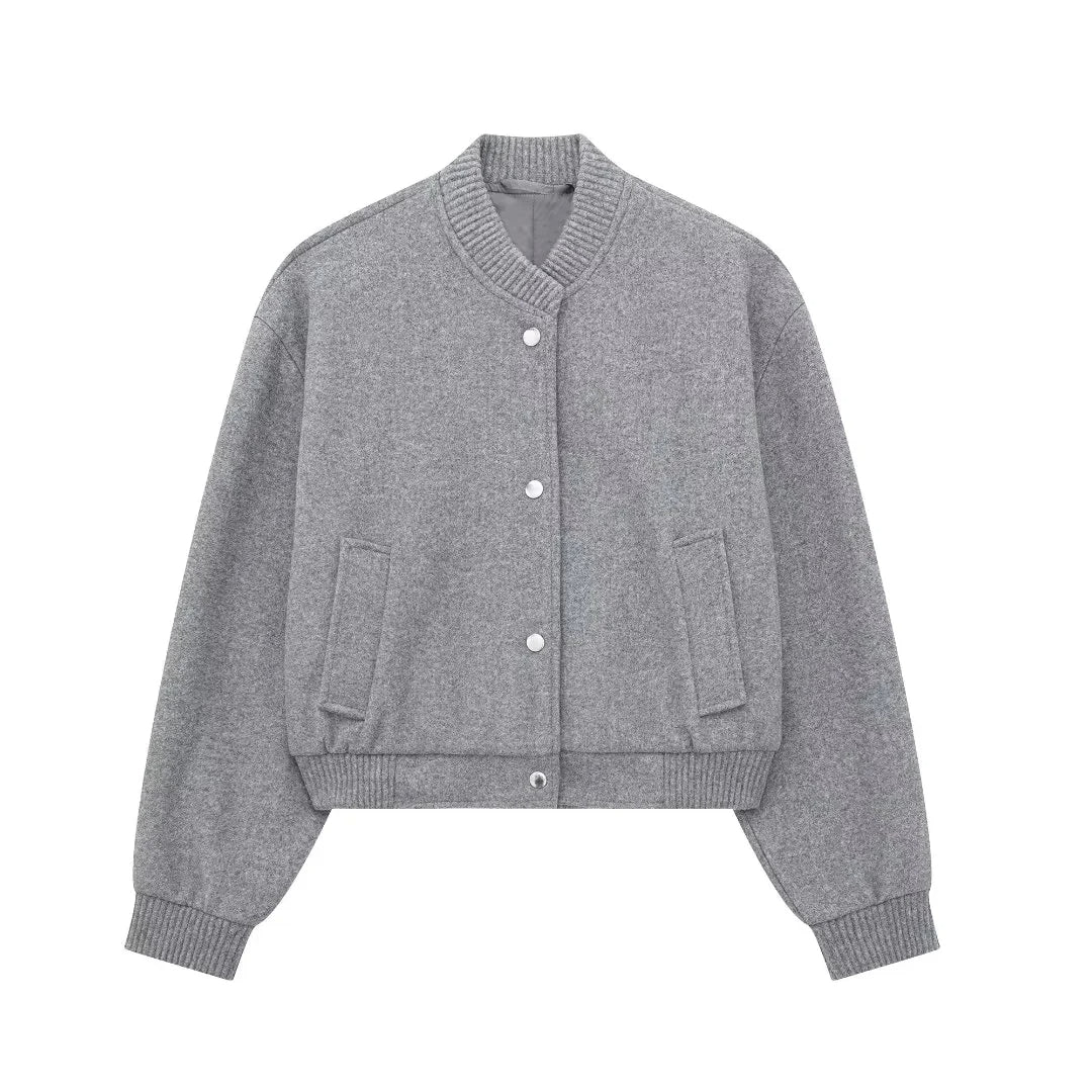 Editha | Women's Short Round Neck Blouson Jacket 6