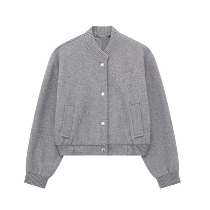 Editha | Women's Short Round Neck Blouson Jacket 6