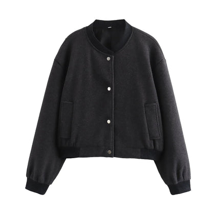 Editha | Women's Short Round Neck Blouson Jacket 8