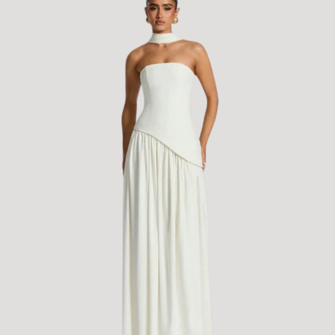 Elegant Strapless Pleated Maxi Dress for Prom and Evening Events 13