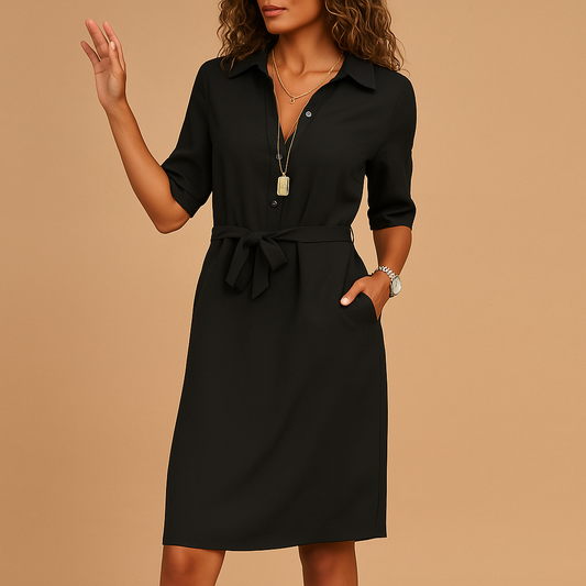 Elegant, casual, fitted dress for women | Milou 0