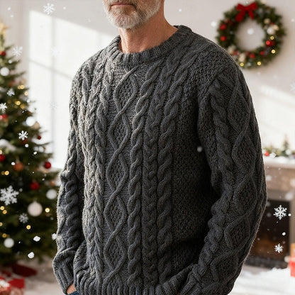 Ellis | Cable Knit Crew Neck Sweater 3
