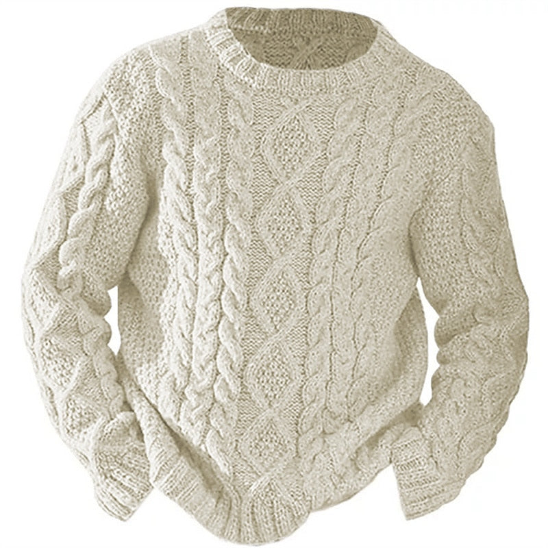 Ellis | Cable Knit Crew Neck Sweater 5