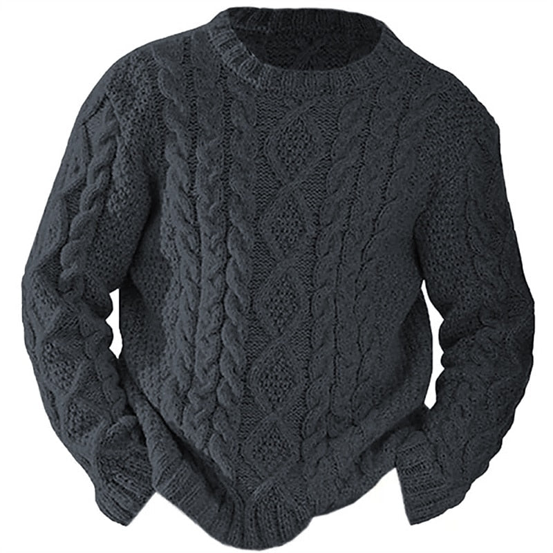 Ellis | Cable Knit Crew Neck Sweater 7