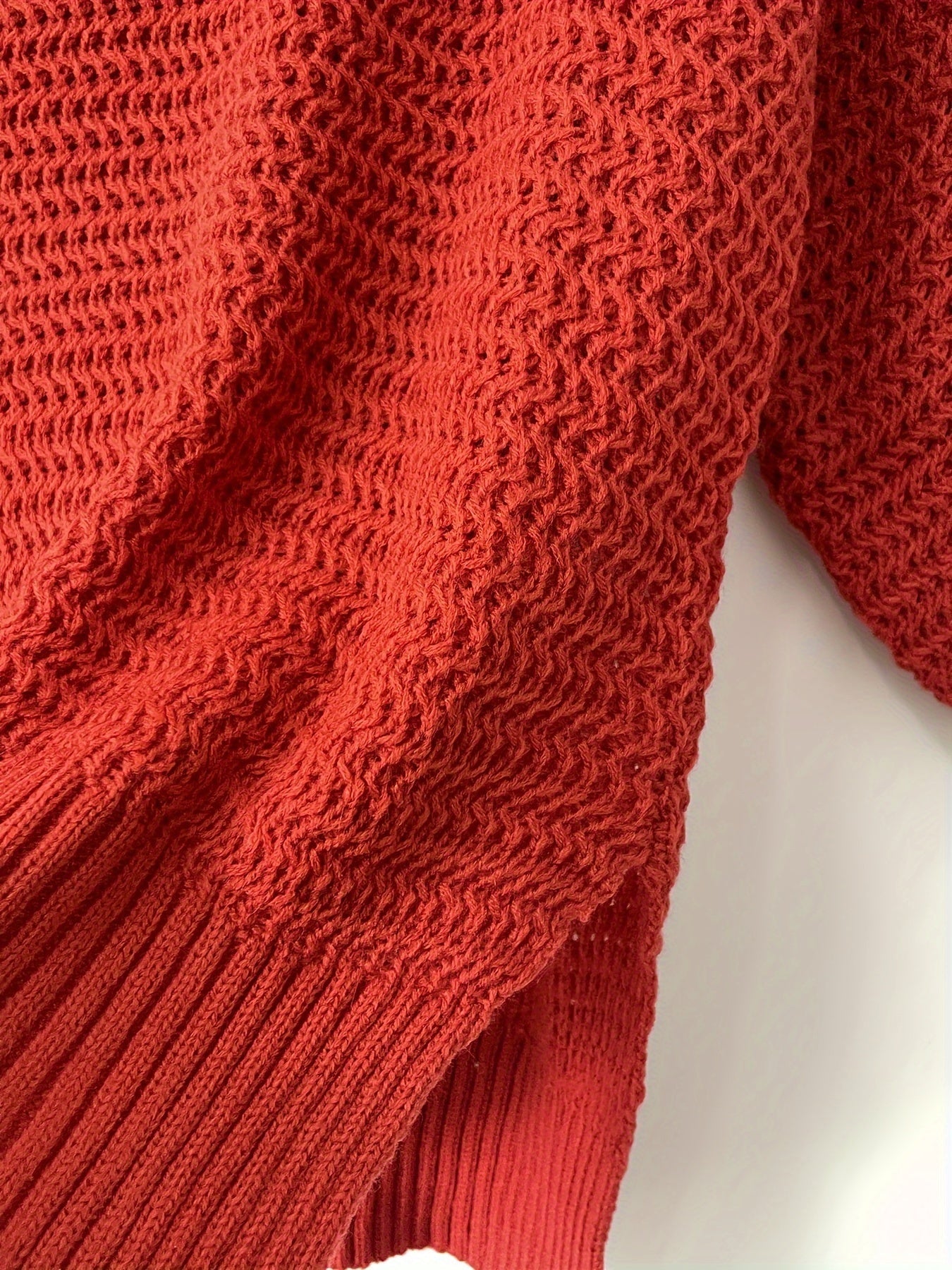 Evangeline | Textured High-Low Sweater 4