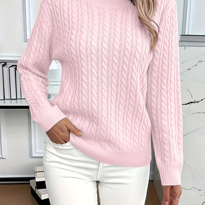 Faye | Cable-Knit Round Neck Sweater 13
