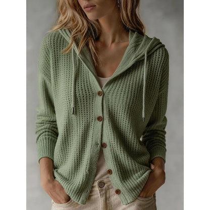 Frances | Hooded Button-Front Cardigan 1